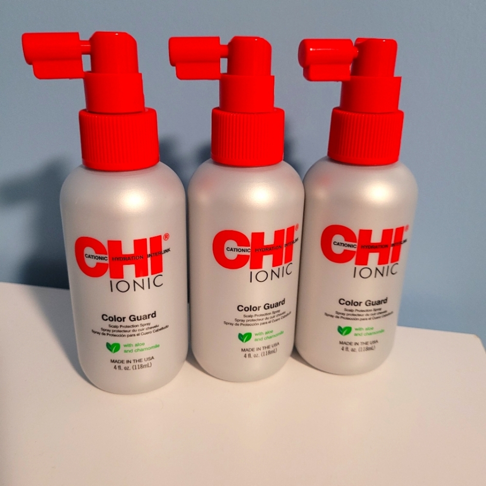 CHI Ionic color guard scalp protectant spray 4oz pk of 3